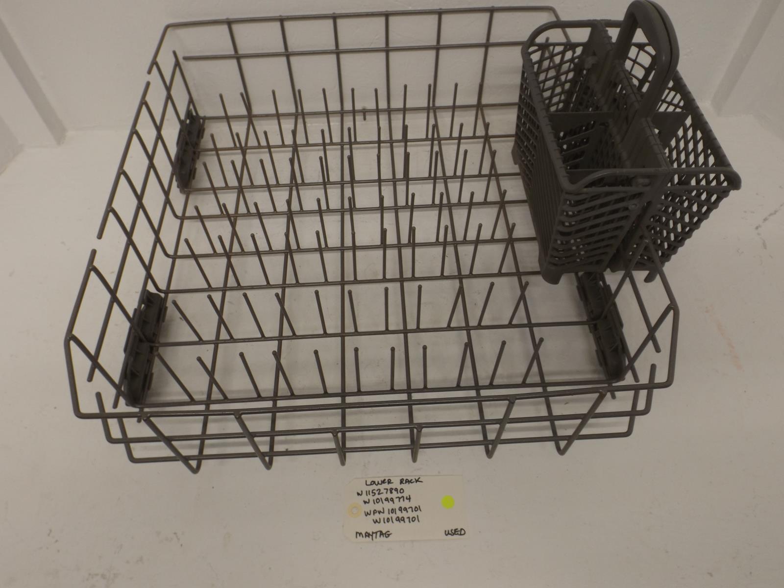 Maytag Dishwasher W11527890 W10199774 WPW10199701 W10199701 Lower Rack Used Maytag Dishwasher W11527890 W10199774 WPW10199701 W10199701 Lower Rack Used